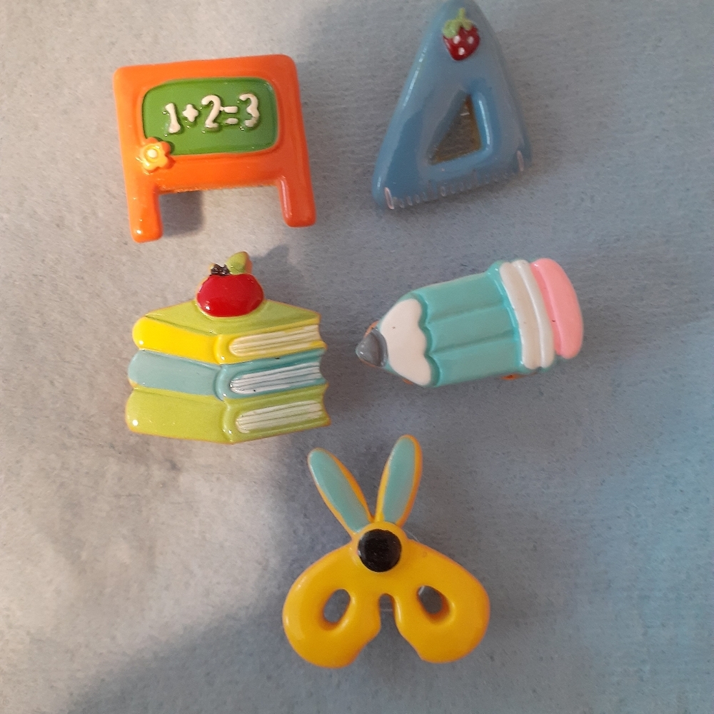 Educator/Student crocs shoe charms 5 pc set.  NWOT